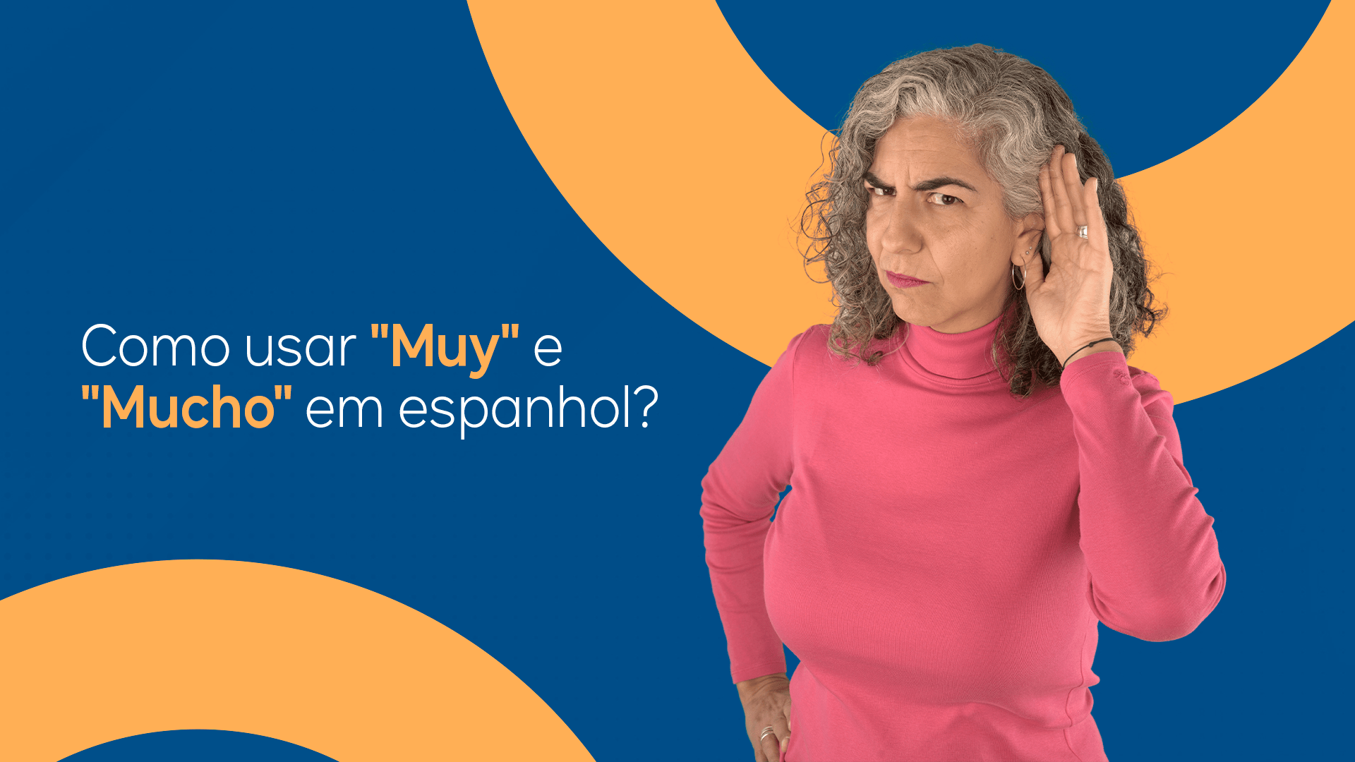 A professora de espanhol online Cris Pacino explicando a diferença entre muy e mucho.